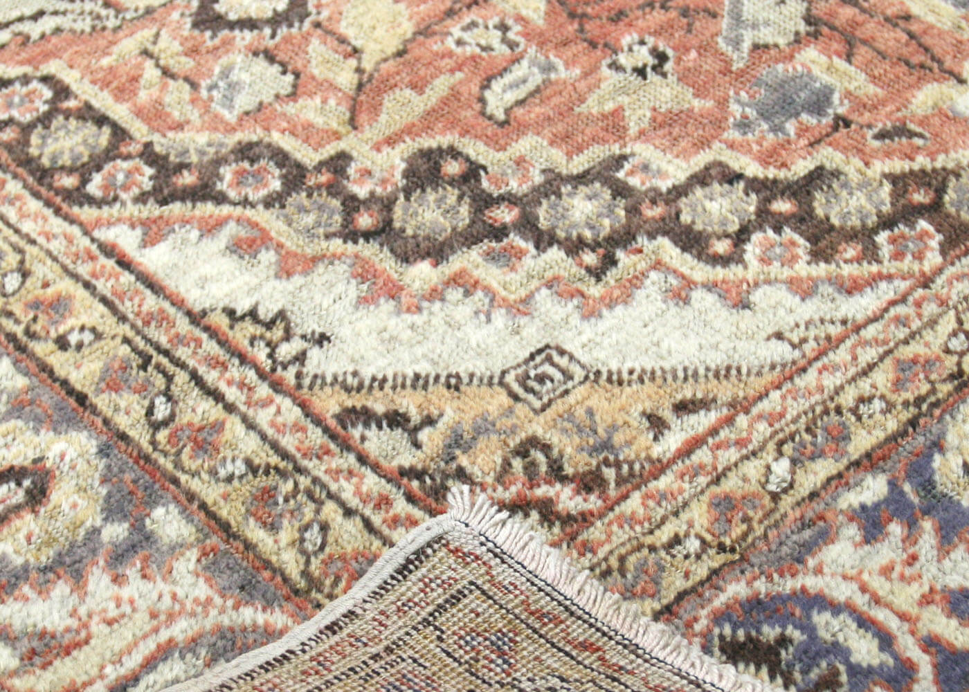 Vintage Turkish Oushak Rug - 4'3" x 5'11" - 063008