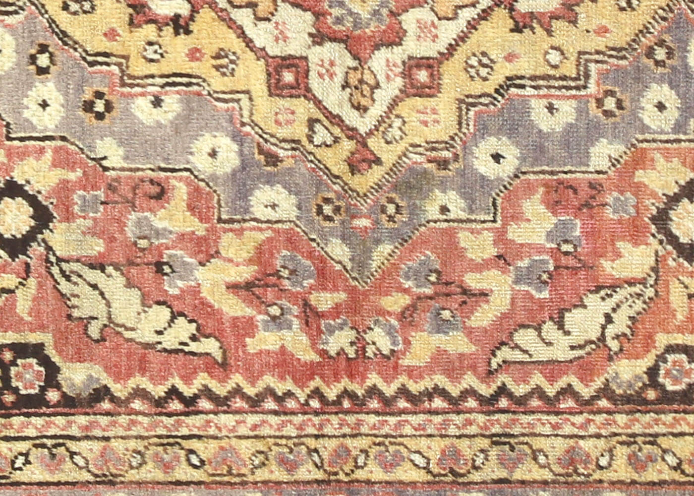 Vintage Turkish Oushak Rug - 4'3" x 5'11" - 063008