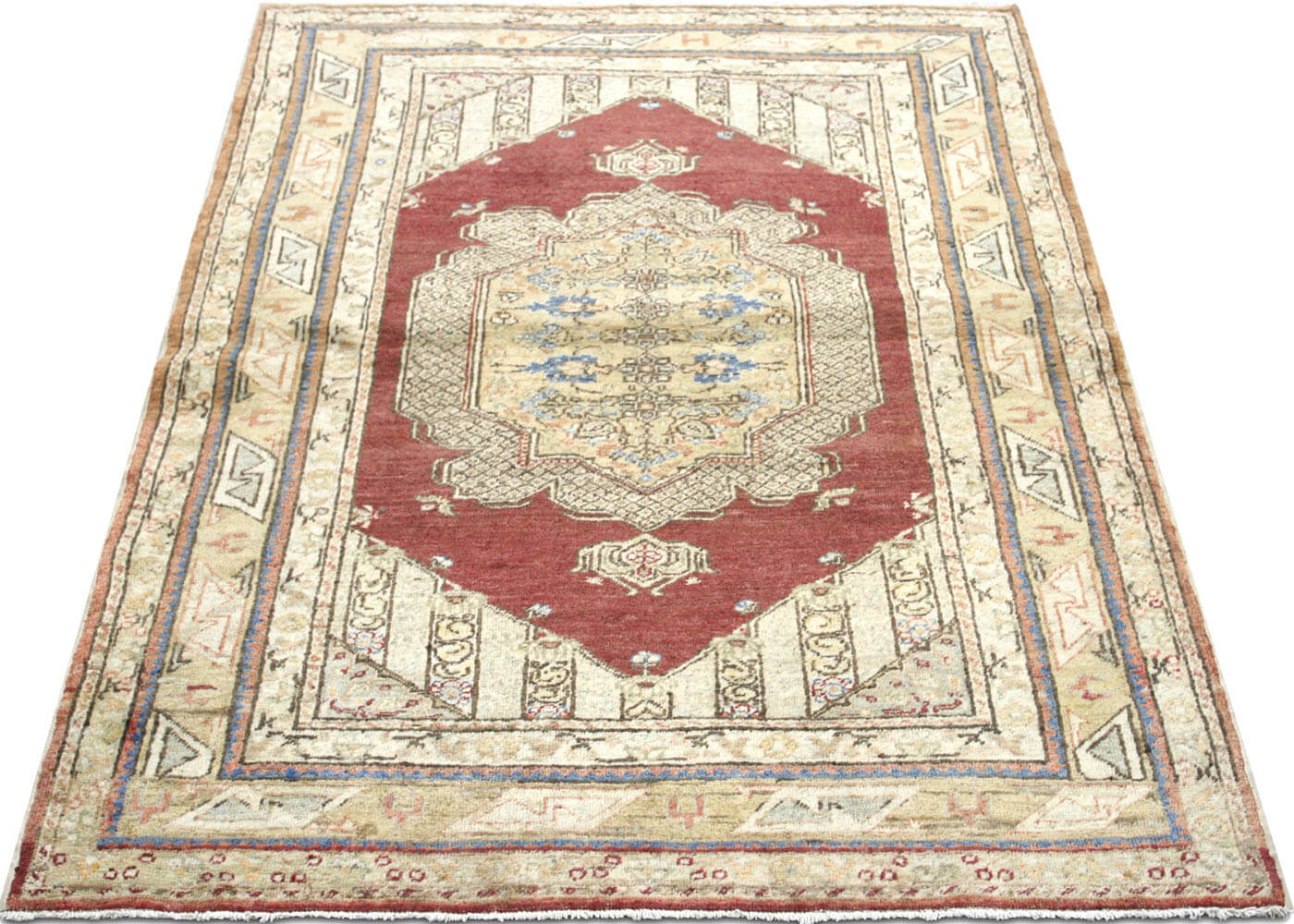 Vintage Turkish Oushak Rug - 4' x 5'2" - 063091