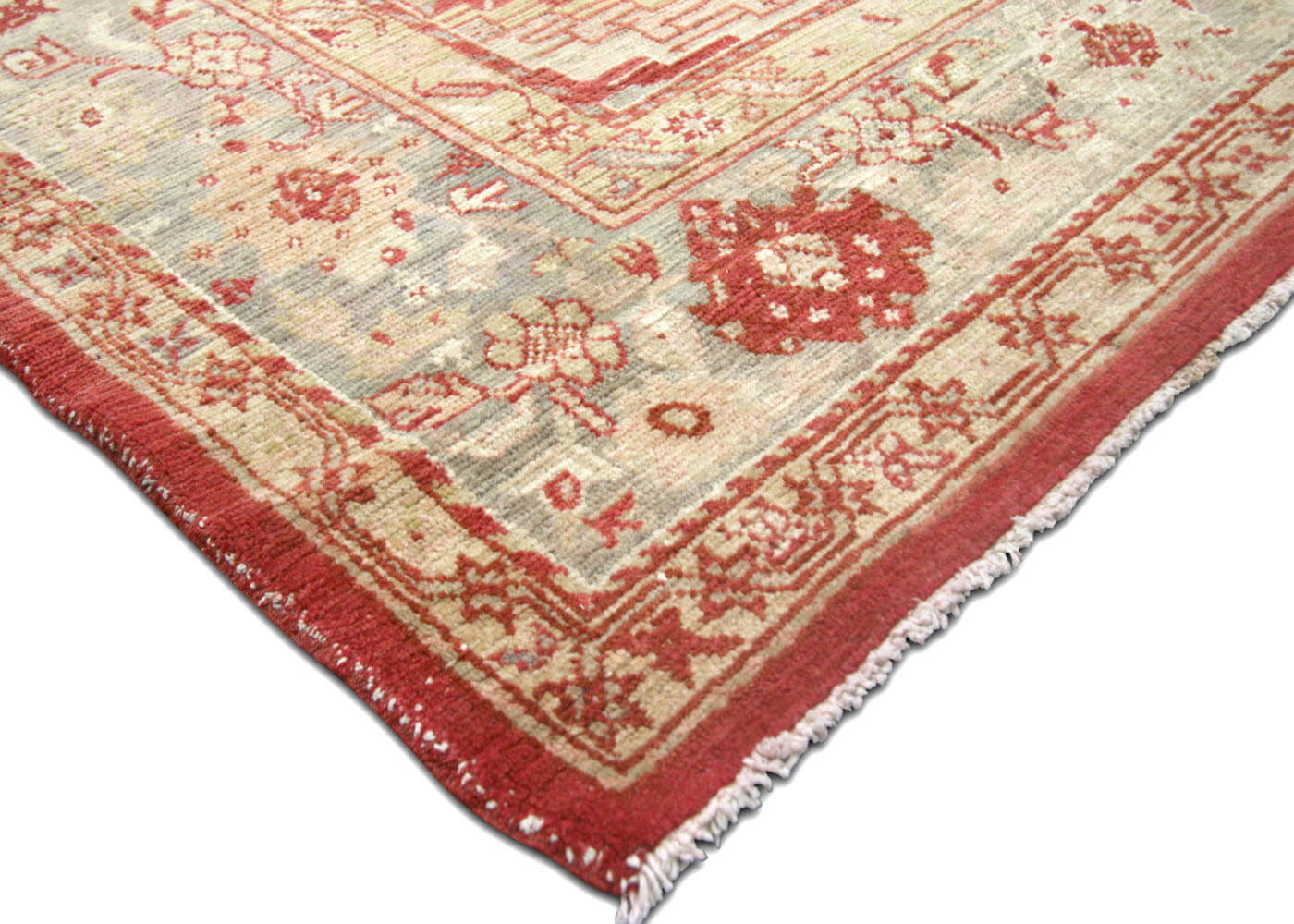 Antique Turkish Oushak Rug - 10'4" x 12'4" - 063100