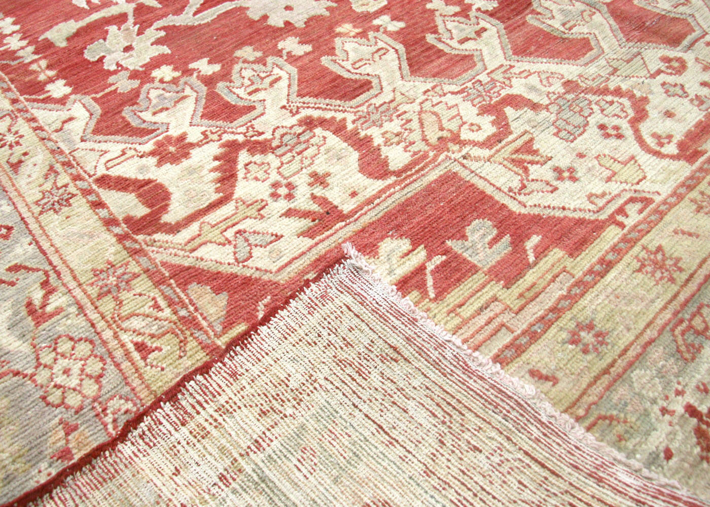 Antique Turkish Oushak Rug - 10'4" x 12'4" - 063100