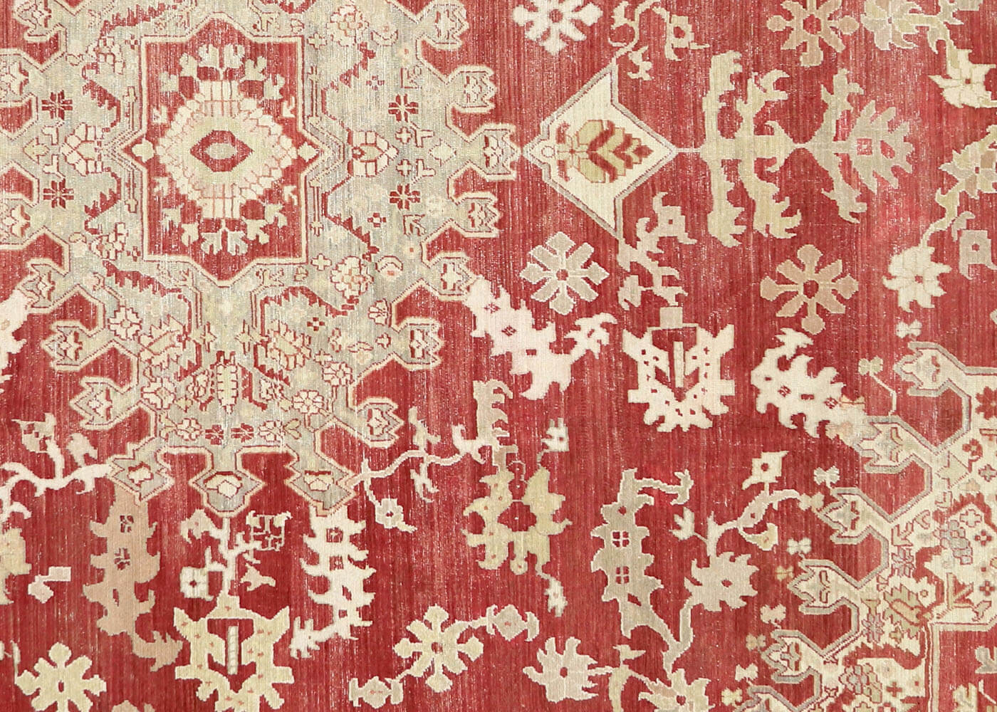 Antique Turkish Oushak Rug - 10'4" x 12'4" - 063100