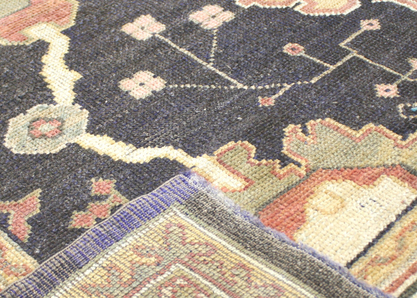Semi Antique Turkish Oushak Rug - 11'4" x 13'9" - 063200