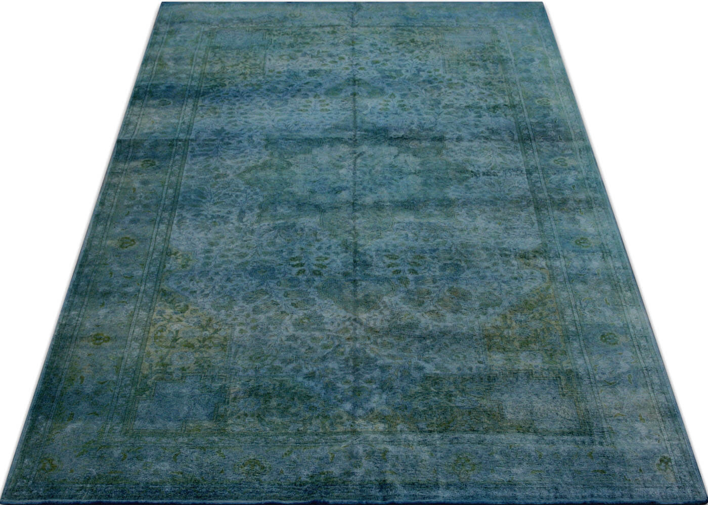 Vintage Turkish OverDyed Rug - 6'6" x 9'8" - 063251