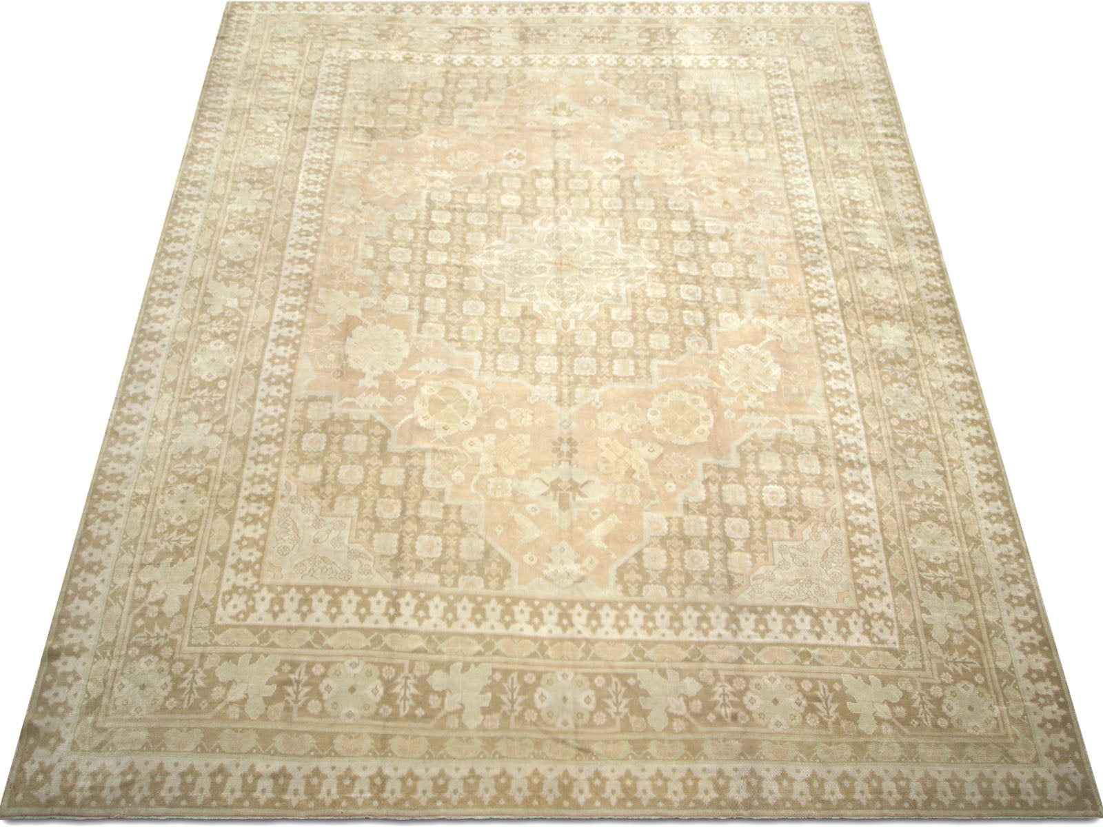 Vintage Turkish Oushak Rug - 12'3" x 15'7" - 063313