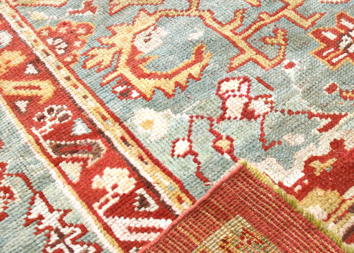 Vintage Turkish Oushak Rug - 13'2" x 15'4" - 063388