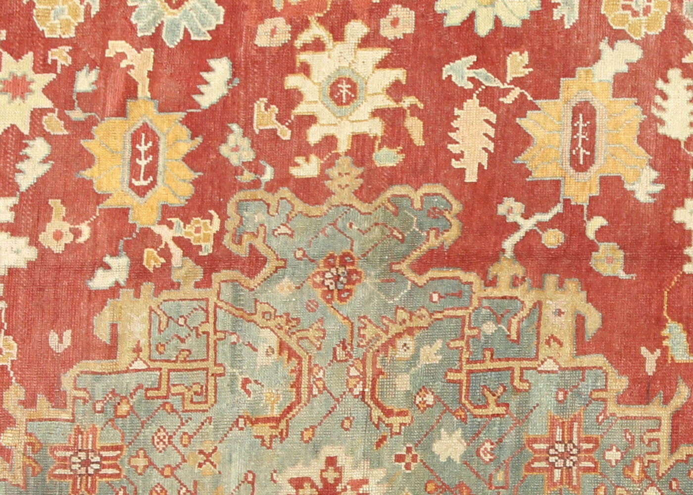 Vintage Turkish Oushak Rug - 13'2" x 15'4" - 063388