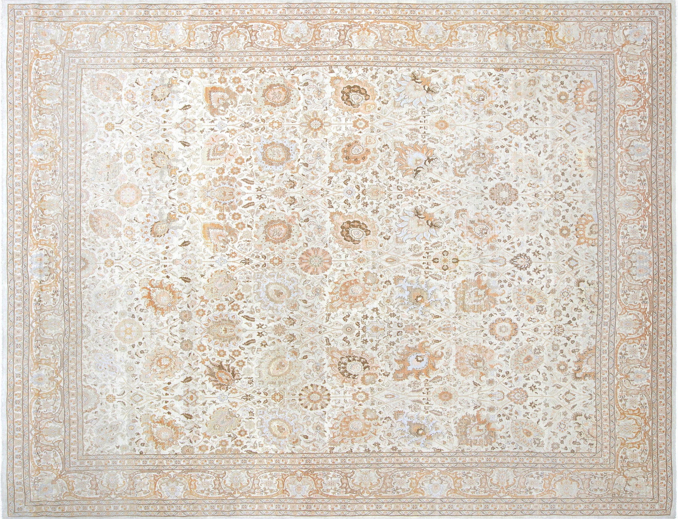 Vintage Persian Tabriz Carpet - 11'9" x 15'4"