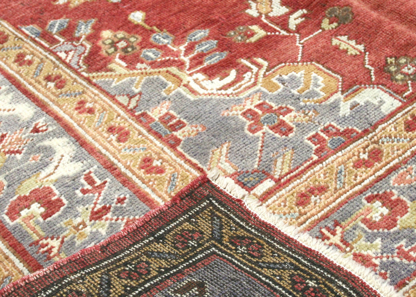 Vintage Turkish Oushak Rug - 4'8" x 11'7" - 063736