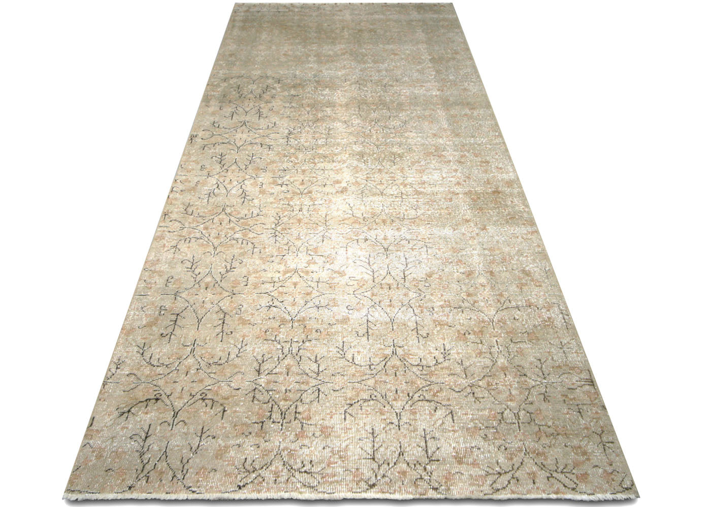 Vintage Turkish Oushak Rug - 4'8" x 11'11" - 063754