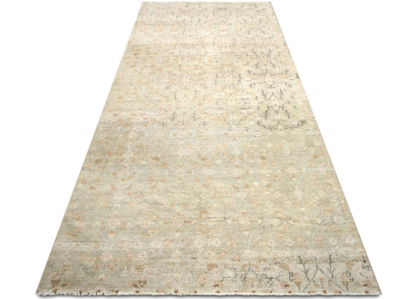 Vintage Turkish Oushak Rug - 4'8" x 11'11" - 063754