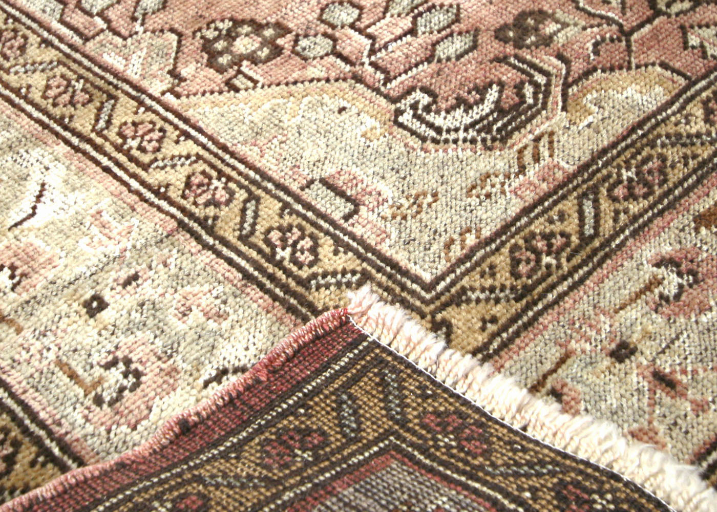 Vintage Turkish Oushak Rug - 4'8" x 11' - 063757