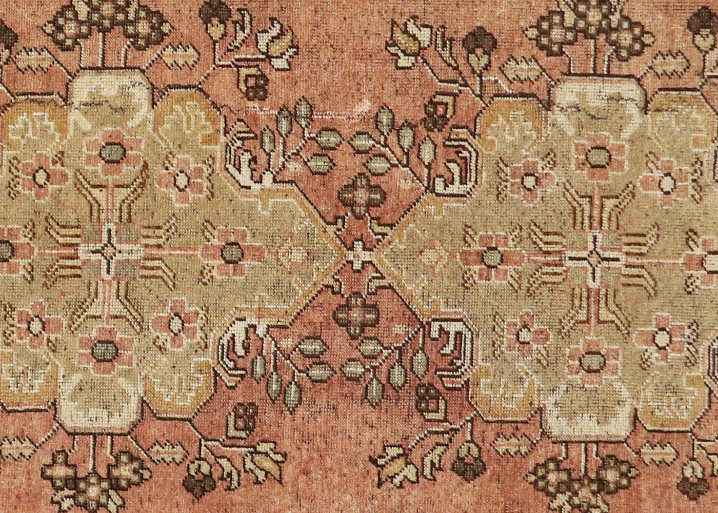 Vintage Turkish Oushak Rug - 4'8" x 11' - 063757