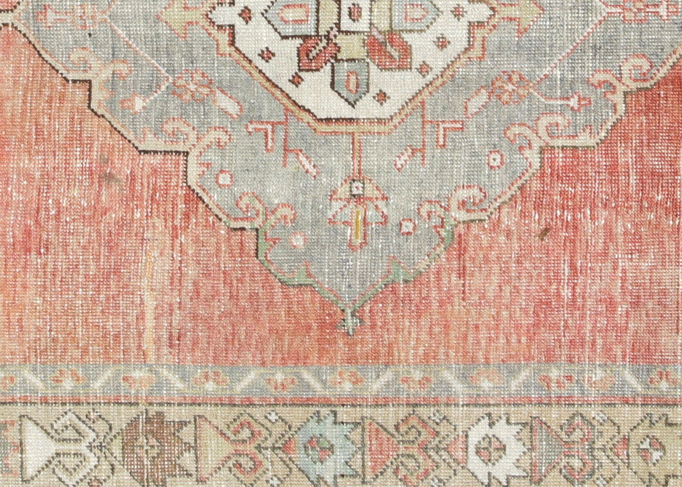 Vintage Turkish Oushak Rug - 4'8" x 11'7" - 063761