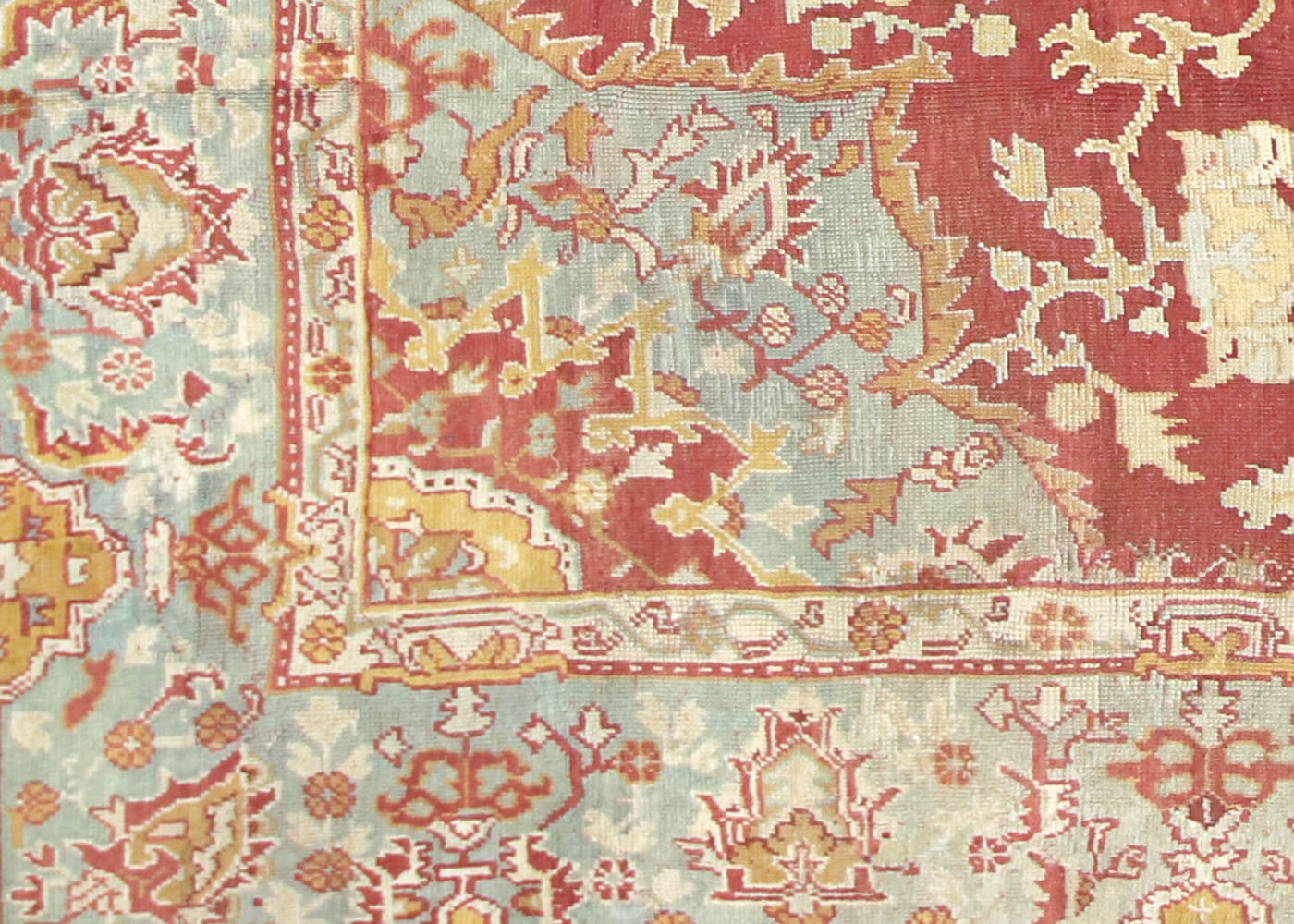 Antique Turkish Oushak Rug - 13'4" x 15' - 063999