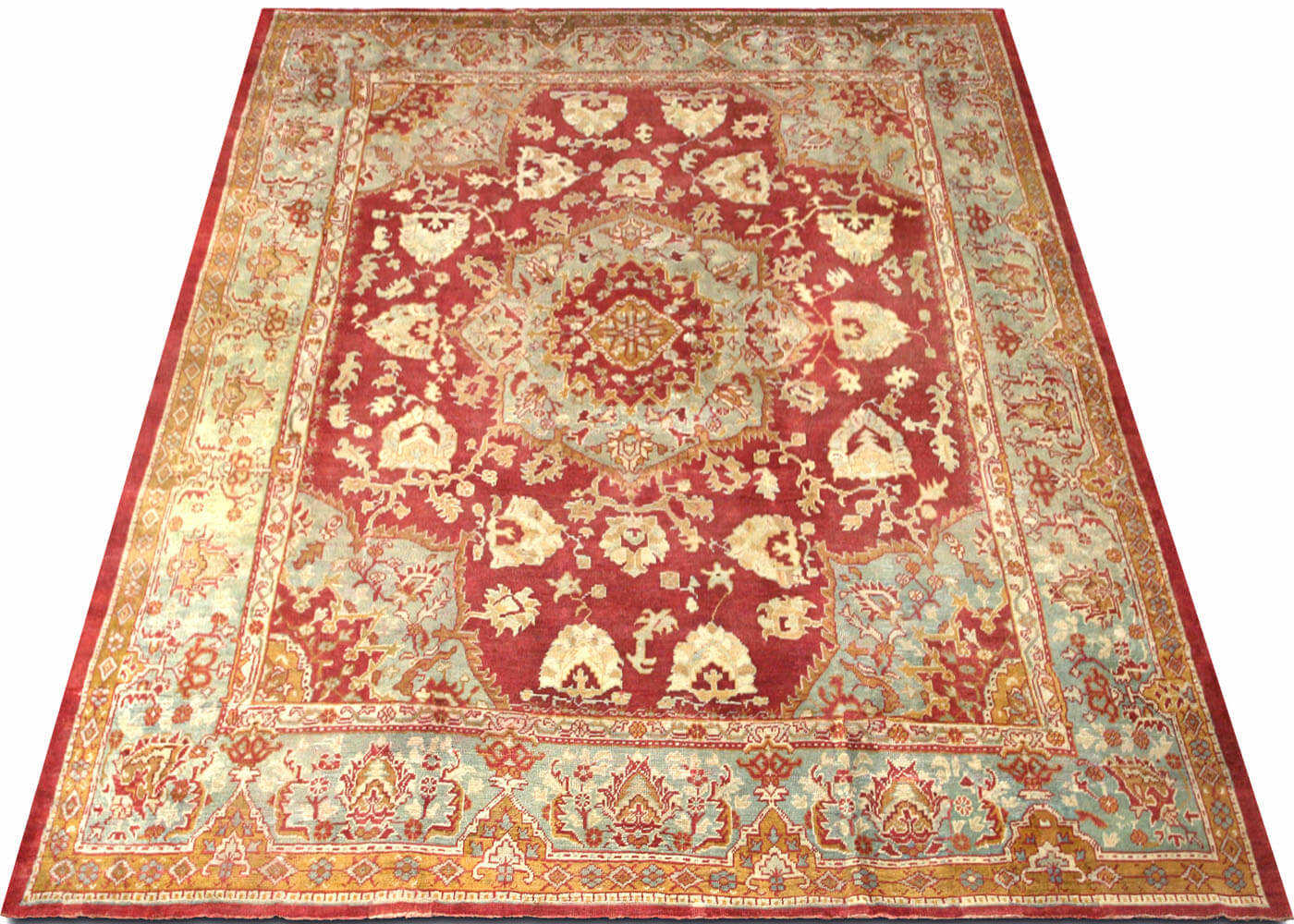 Antique Turkish Oushak Rug - 13'4" x 15' - 063999
