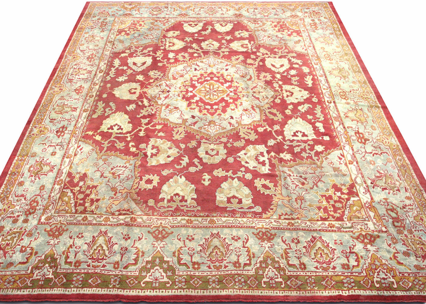 Antique Turkish Oushak Rug - 13'4" x 15' - 063999