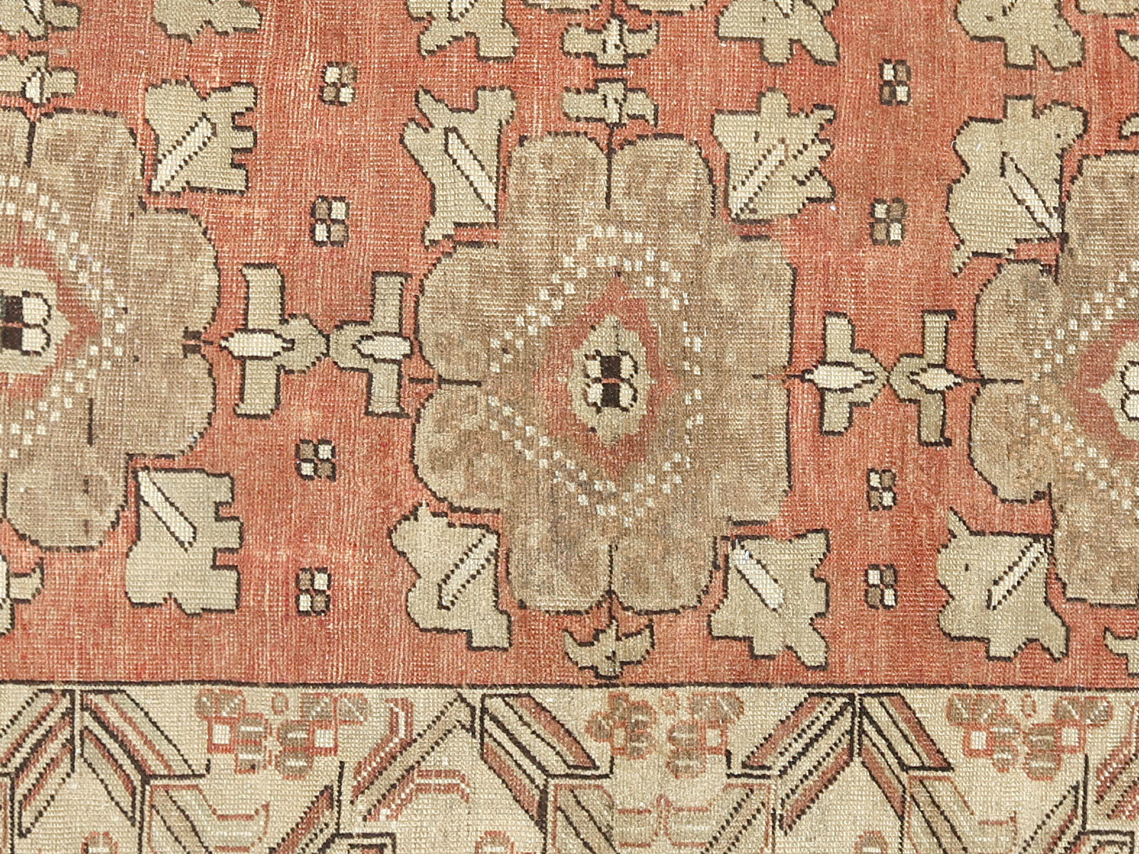 Vintage Turkish Oushak Rug - 5'8" x 8'7"