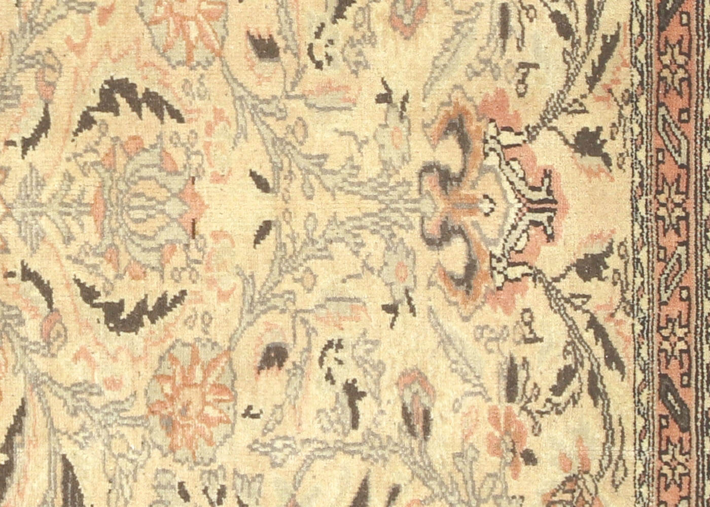 Vintage Turkish Oushak Rug - 4' x 5'5" - 064010