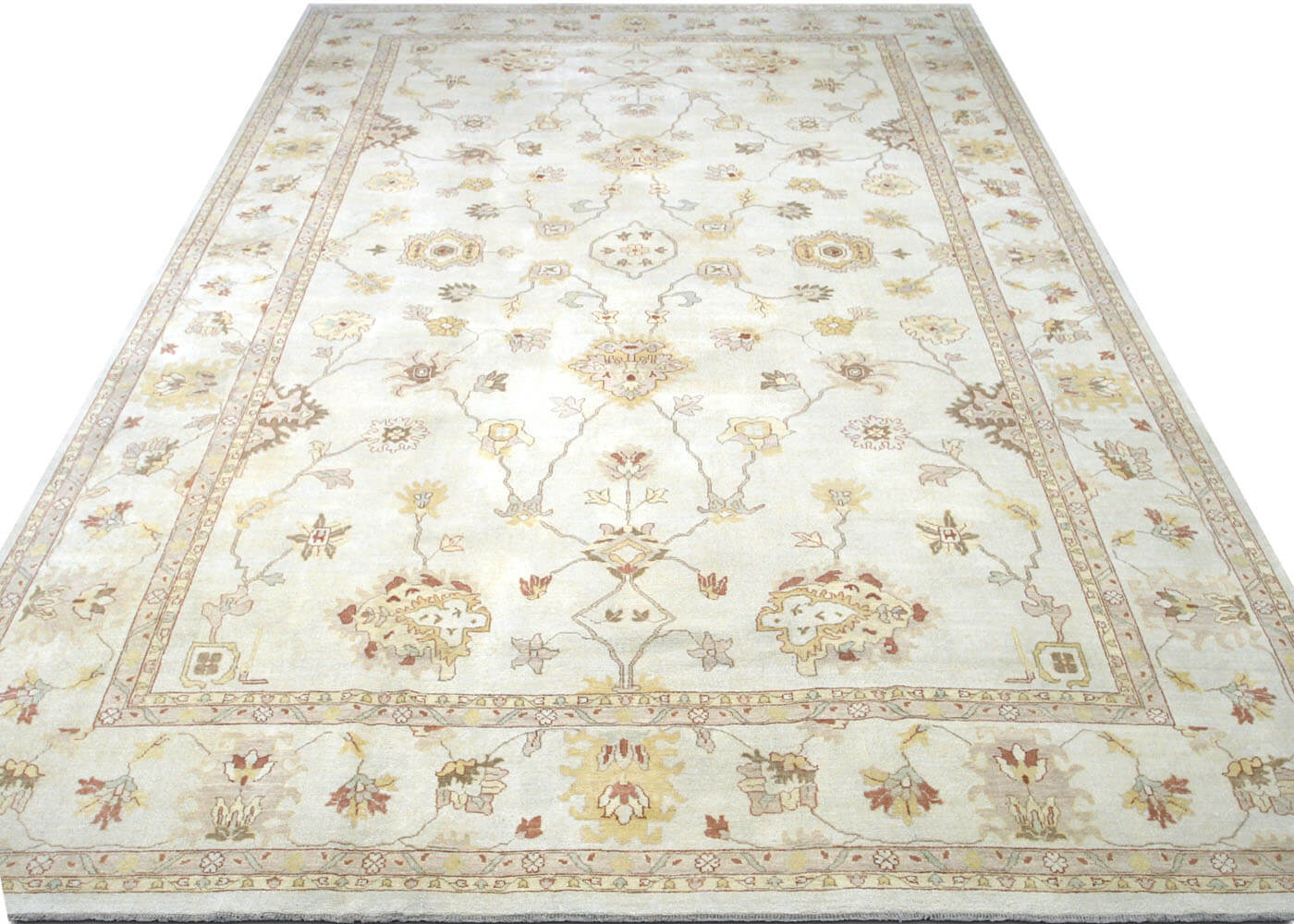 Vintage Turkish Oushak Rug - 13'10" x 21'10" - 074139