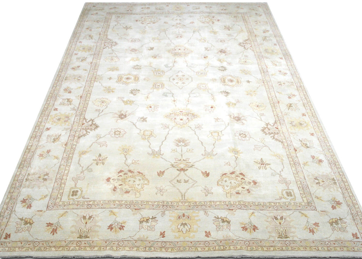 Vintage Turkish Oushak Rug - 13'10" x 21'10" - 074139