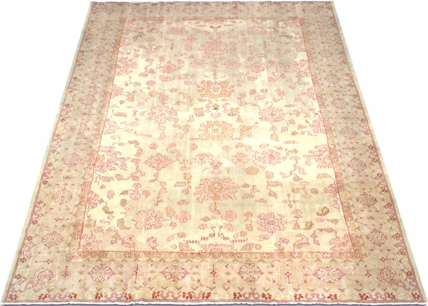 Vintage Turkish Oushak Rug - 10'9" x 14'9" - 074161