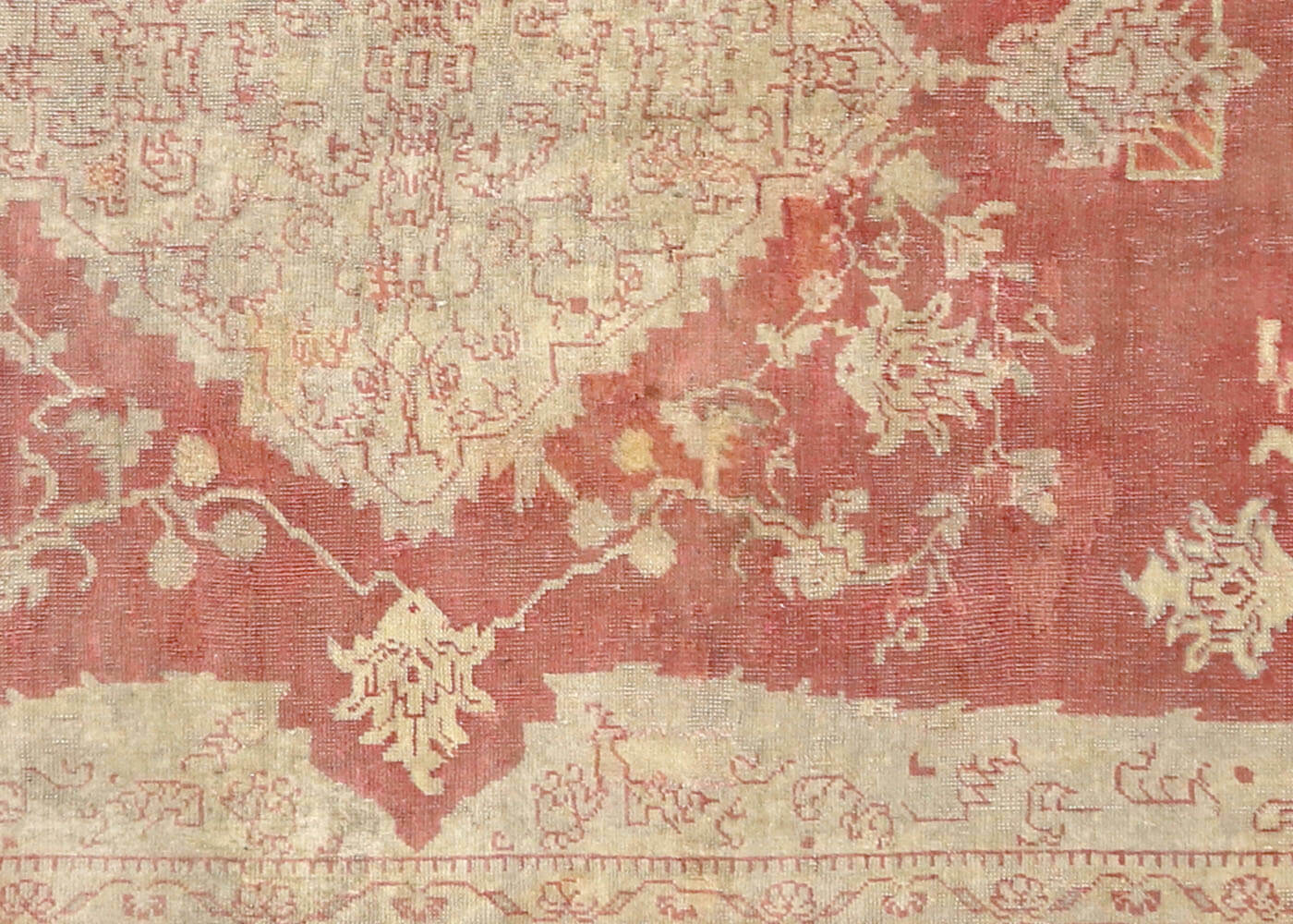 Vintage Turkish Oushak Rug - 8'2" x 13'1" - 074176