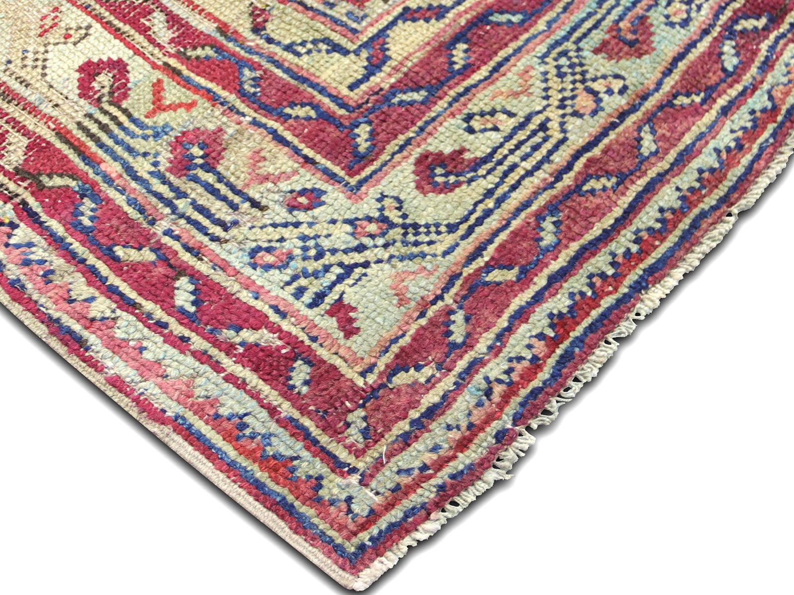 Antique Turkish Oushak Rug - 8'8" x 11'9" - 074217