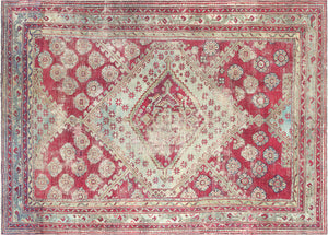 Antique Turkish Oushak Rug - 8'8" x 11'9" - 074217