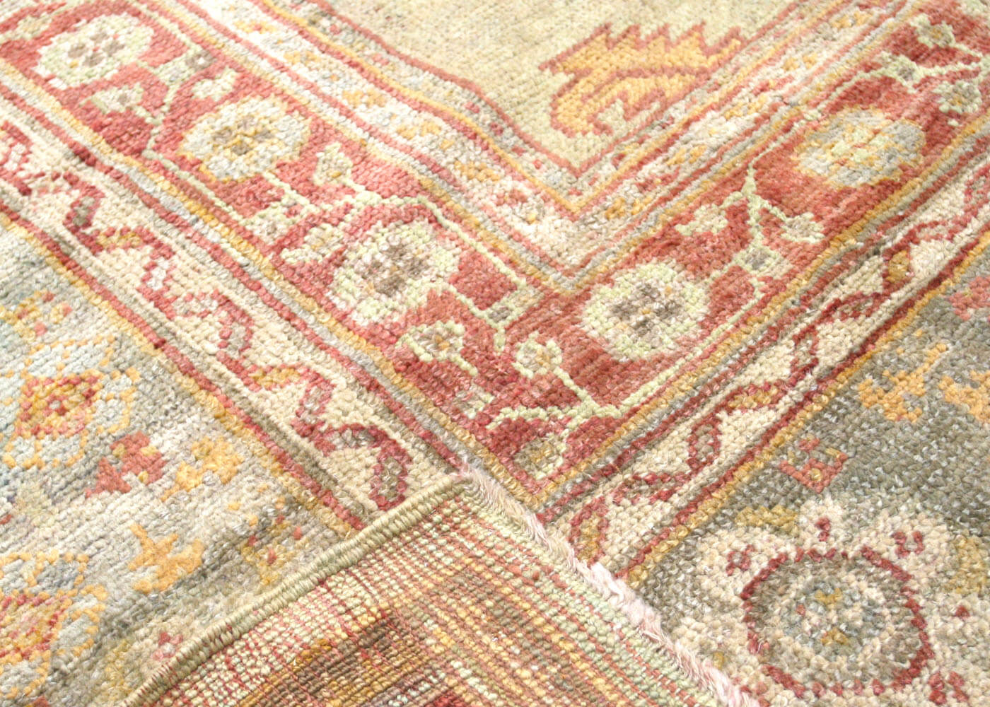 Antique Turkish Oushak Rug - 13' x 14'2" - 074219