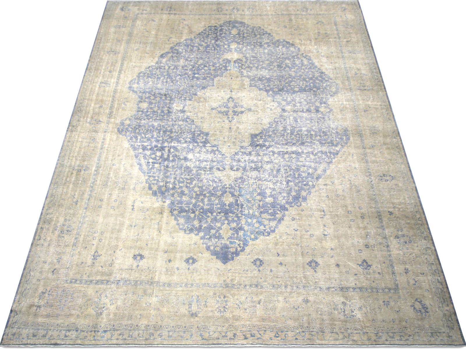 Semi Antique Turkish Oushak Rug - 13'3" x 18'4" - 074297