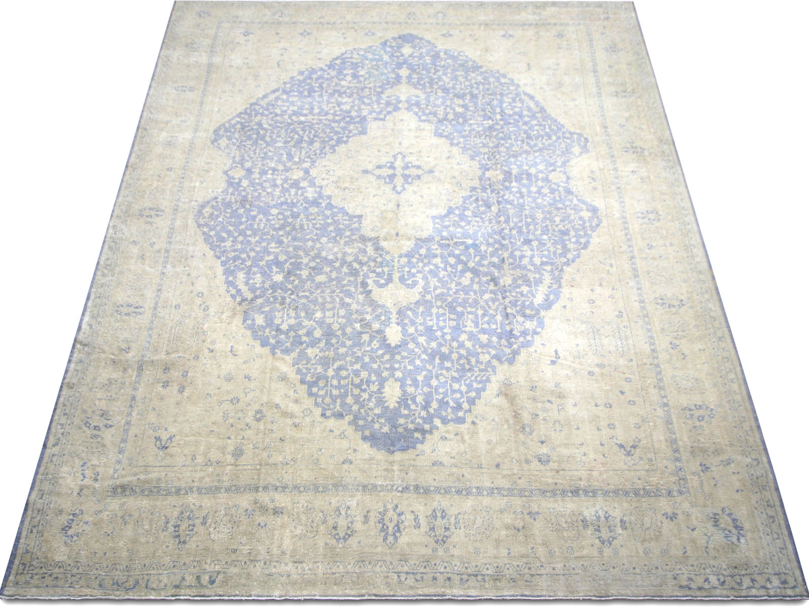 Semi Antique Turkish Oushak Rug - 13'3" x 18'4" - 074297