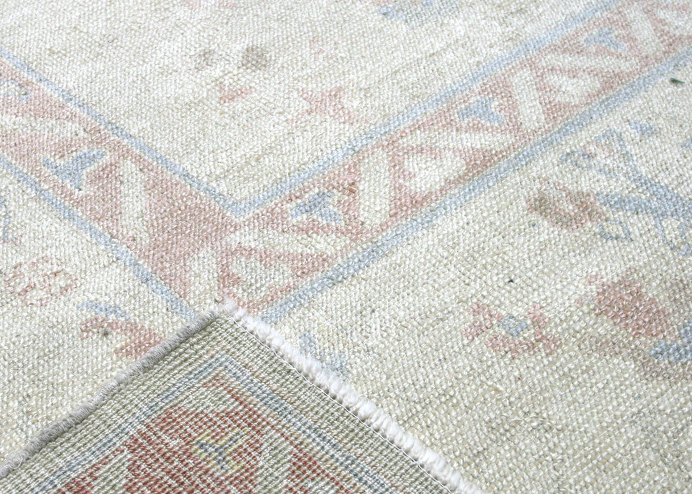 Semi Antique Turkish Oushak Rug - 10'11" x 13'5" - 074314