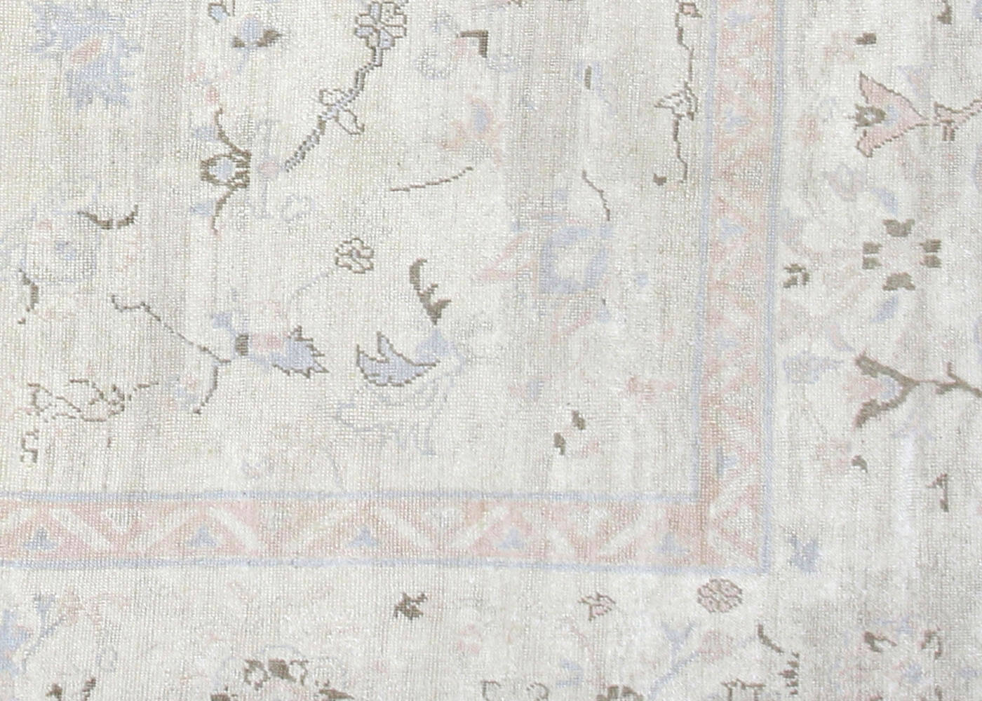 Semi Antique Turkish Oushak Rug - 10'11" x 13'5" - 074314