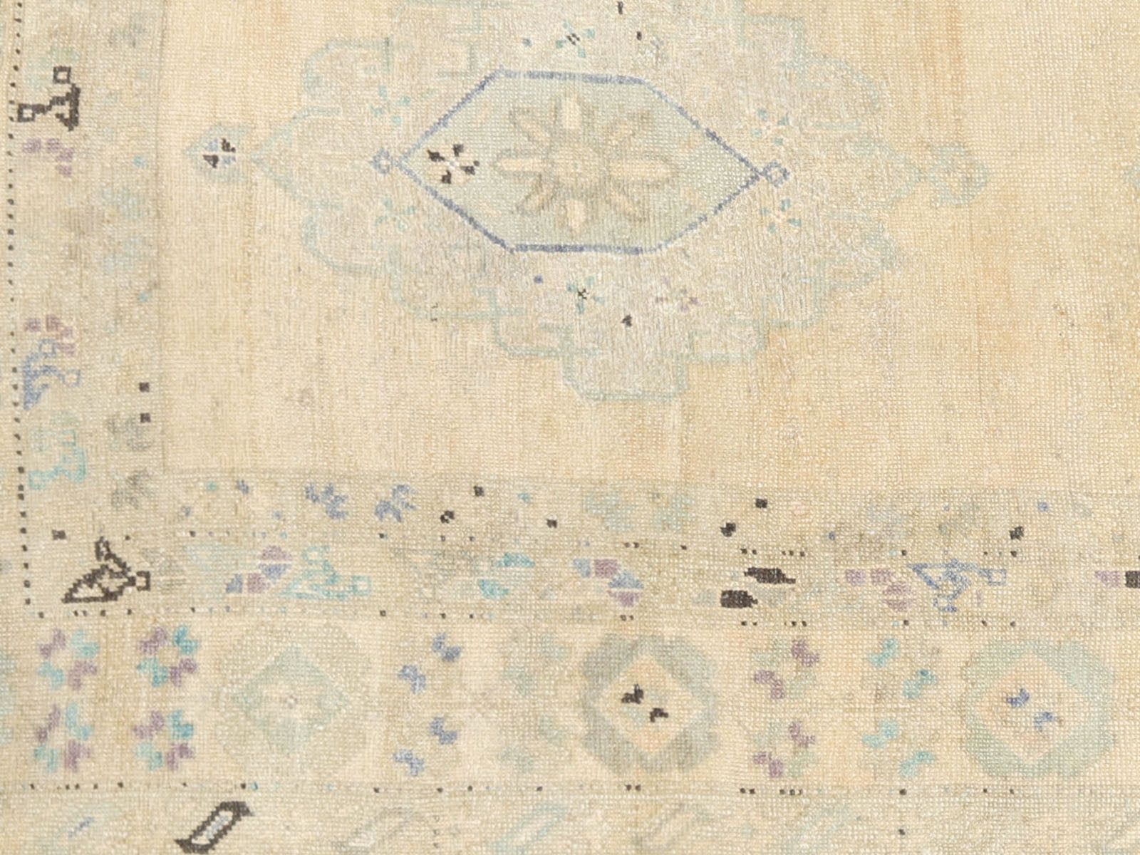 Vintage Turkish Oushak Rug - 5'6" x 11'