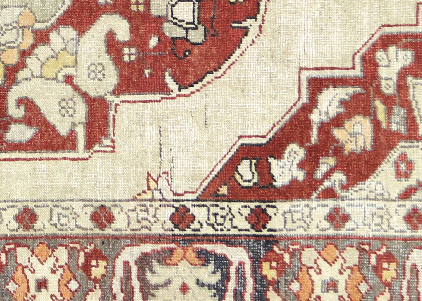 Vintage Turkish Oushak Rug - 5'11" x 9'4" - 074541