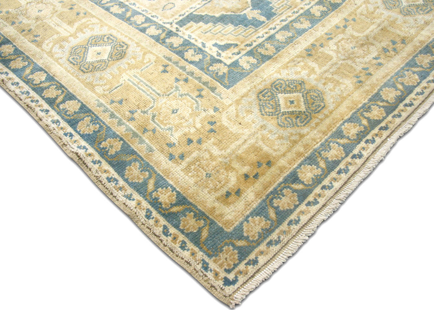 Vintage Turkish Oushak Rug - 6'4" x 11'9" - 074552