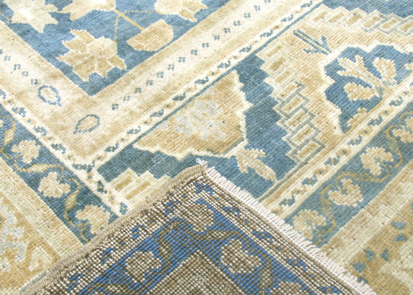Vintage Turkish Oushak Rug - 6'4" x 11'9" - 074552