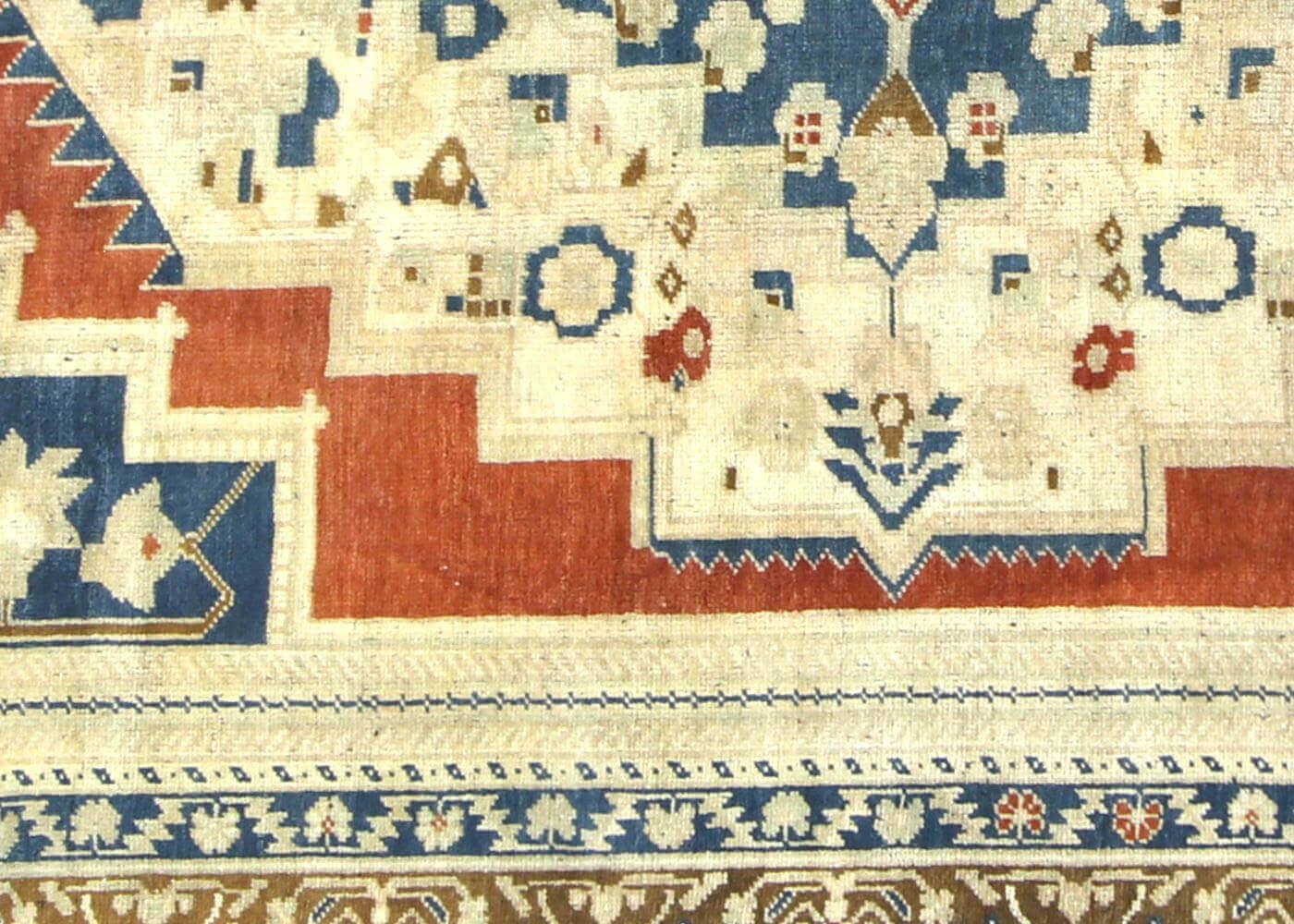 Vintage Turkish Oushak Rug - 7'7" x 11' - 074555