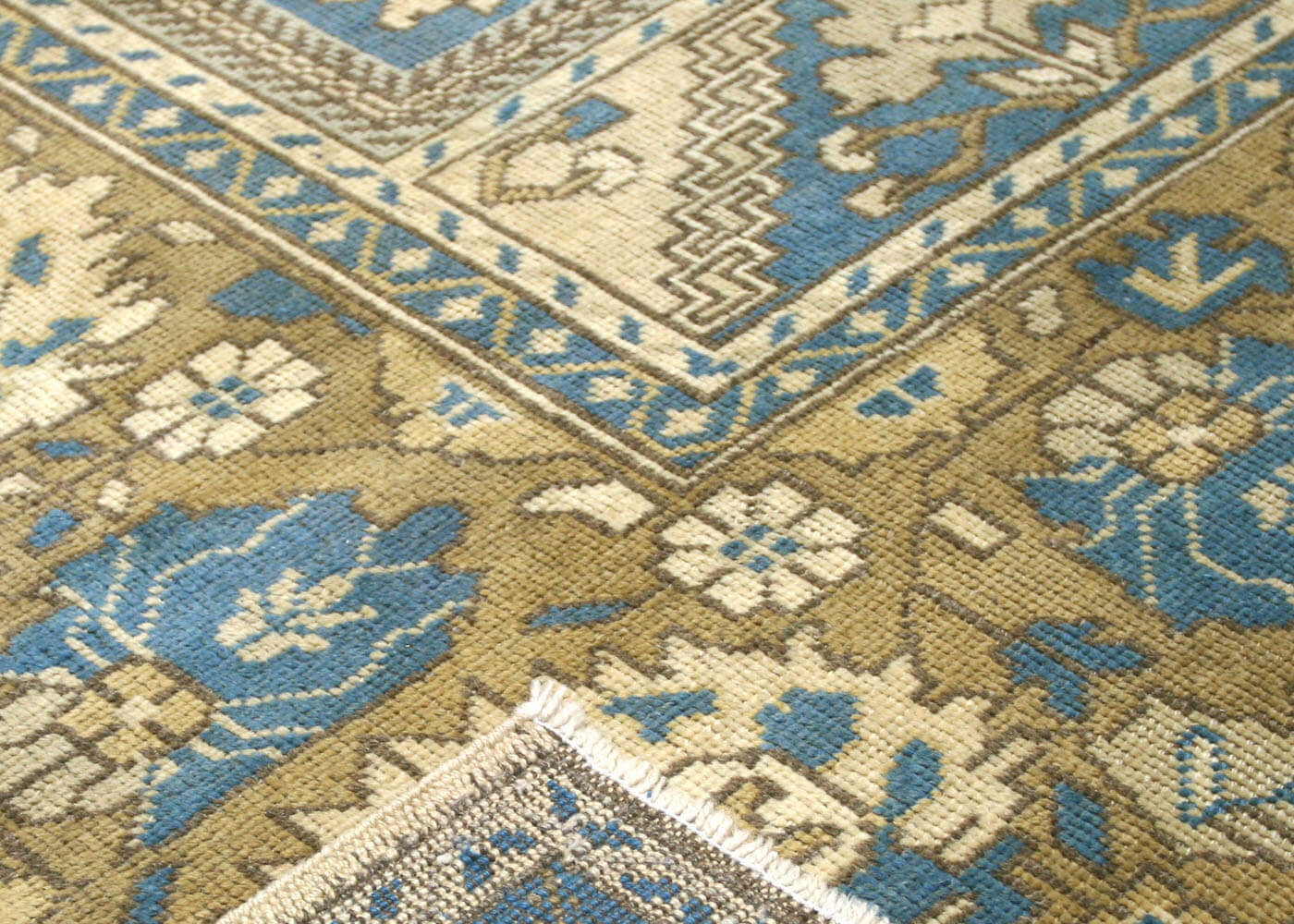 Vintage Turkish Oushak Rug - 7'6" x 13' - 074558