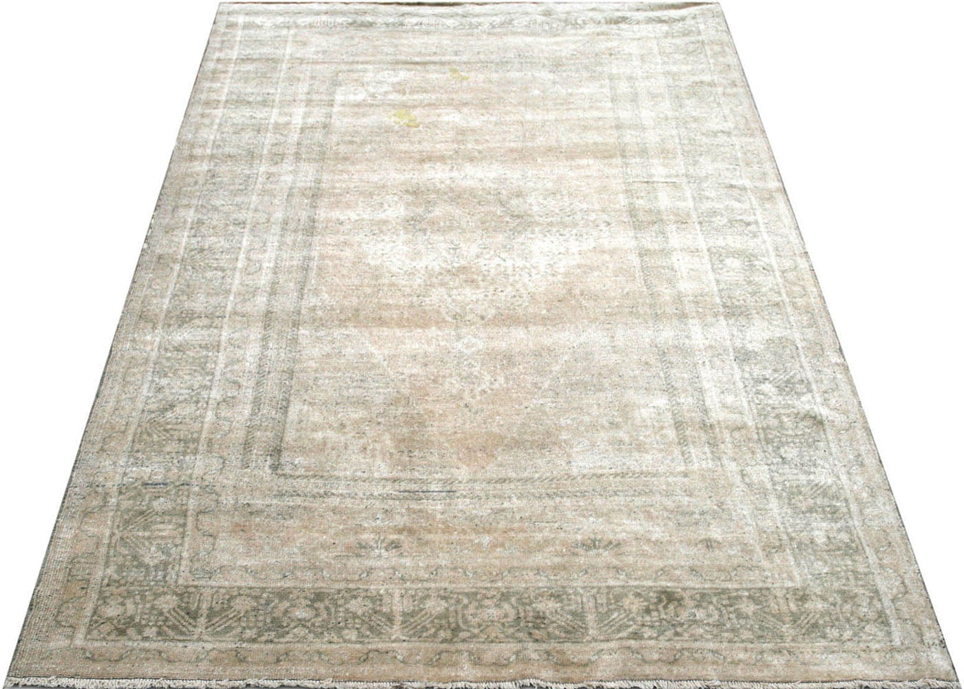 Vintage Turkish Oushak Rug - 6'3" x 10'2" - 074567