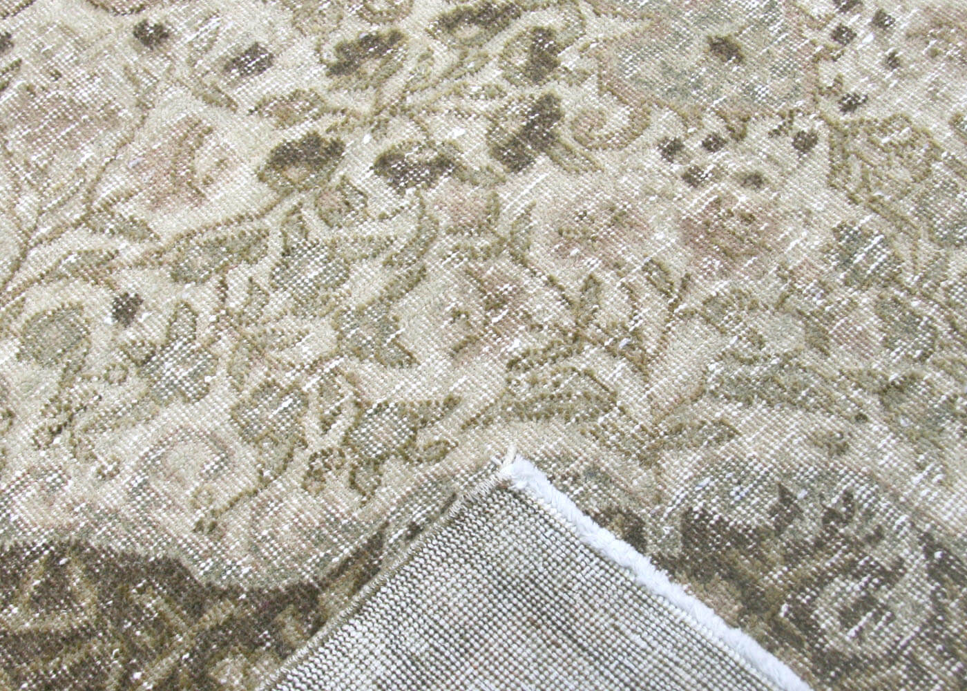 Vintage Turkish Oushak Rug - 4'3" x 6'7" - 074579