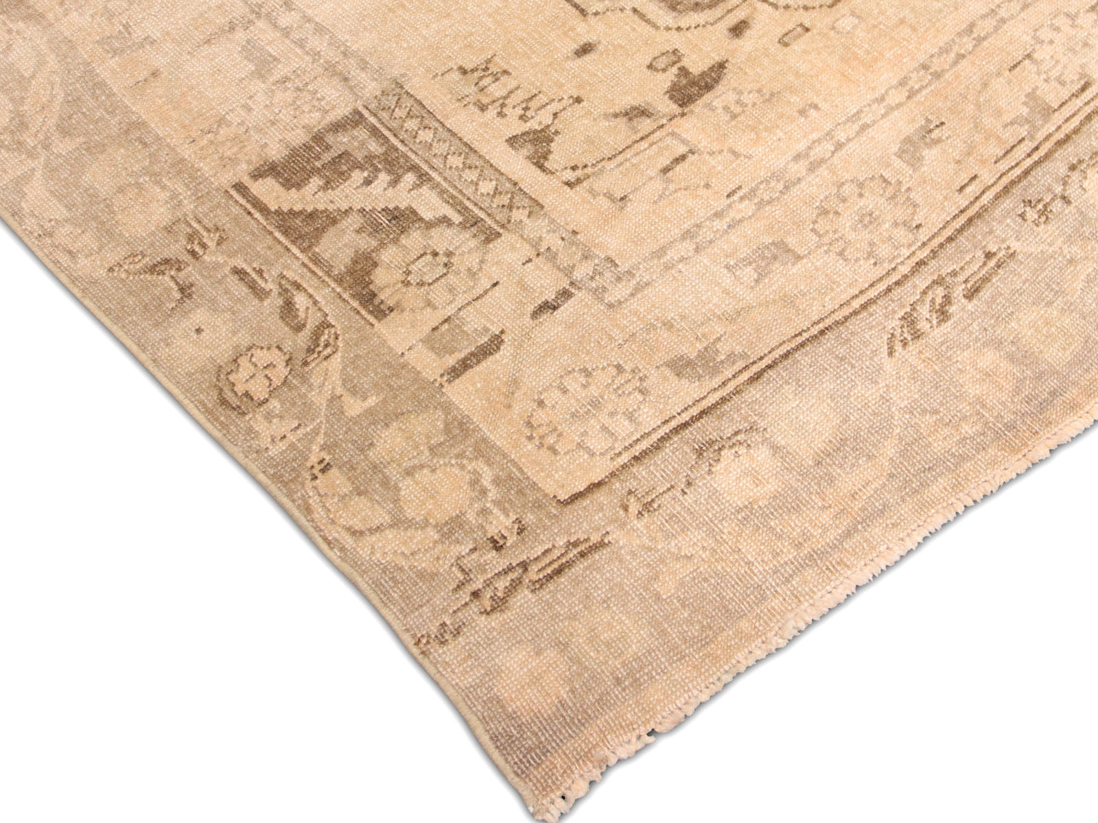 Vintage Turkish Oushak Rug - 6'5" x 9'2" - 074586