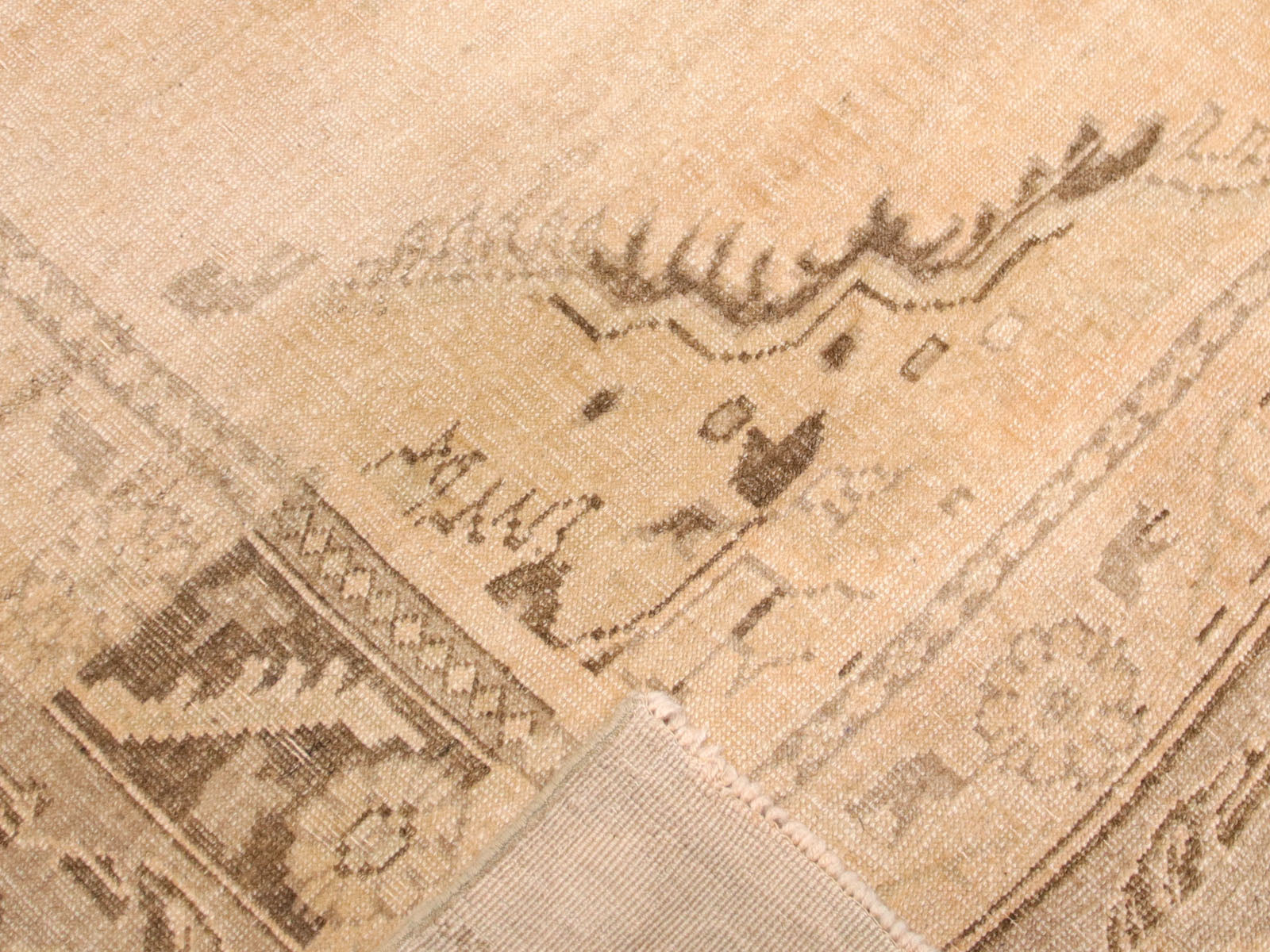 Vintage Turkish Oushak Rug - 6'5" x 9'2" - 074586