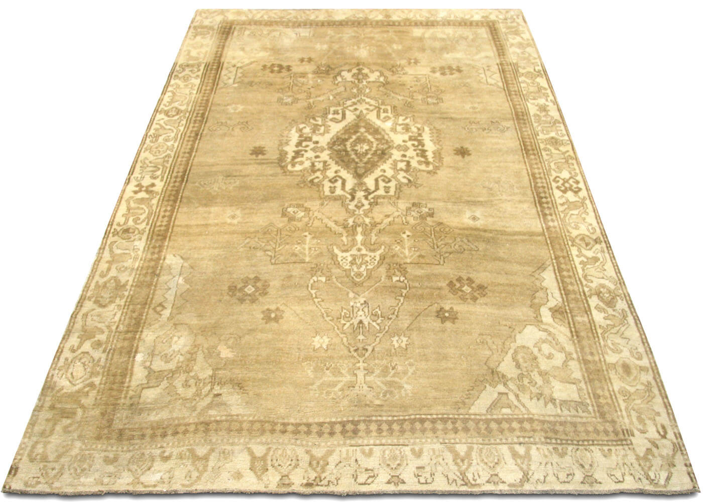 Vintage Turkish Oushak Rug - 6'5" x 10' - 074594