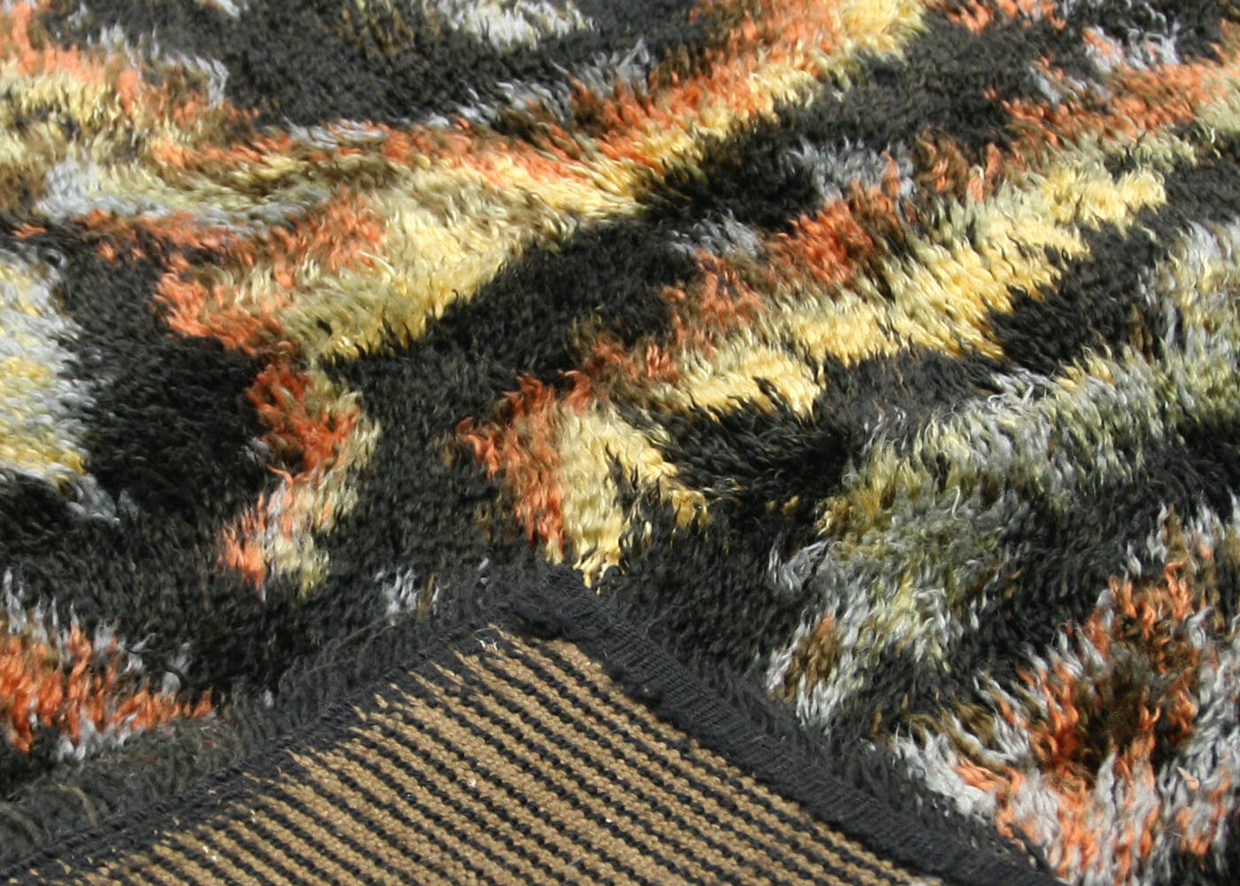 Vintage Turkish Shag Rug - 5'11" x 8' - 074619