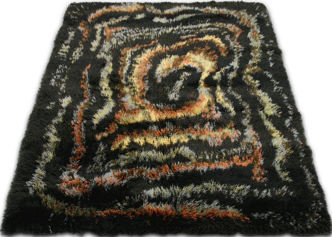 Vintage Turkish Shag Rug - 5'11" x 8' - 074619
