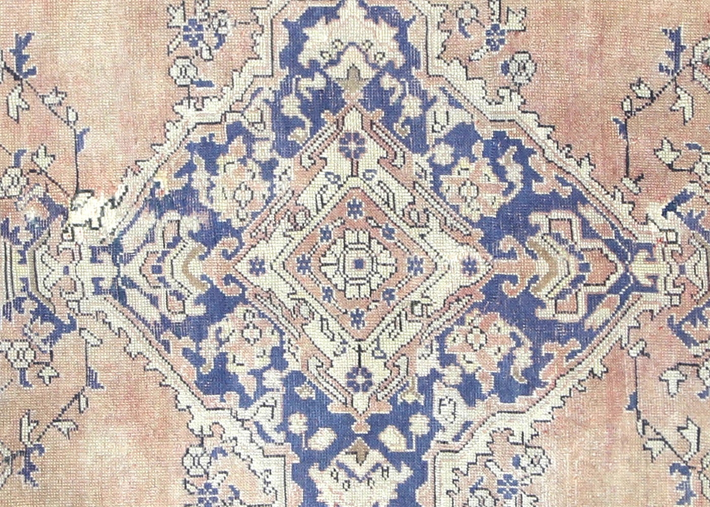 Vintage Turkish Oushak Rug - 11'1" x 14' - 074620