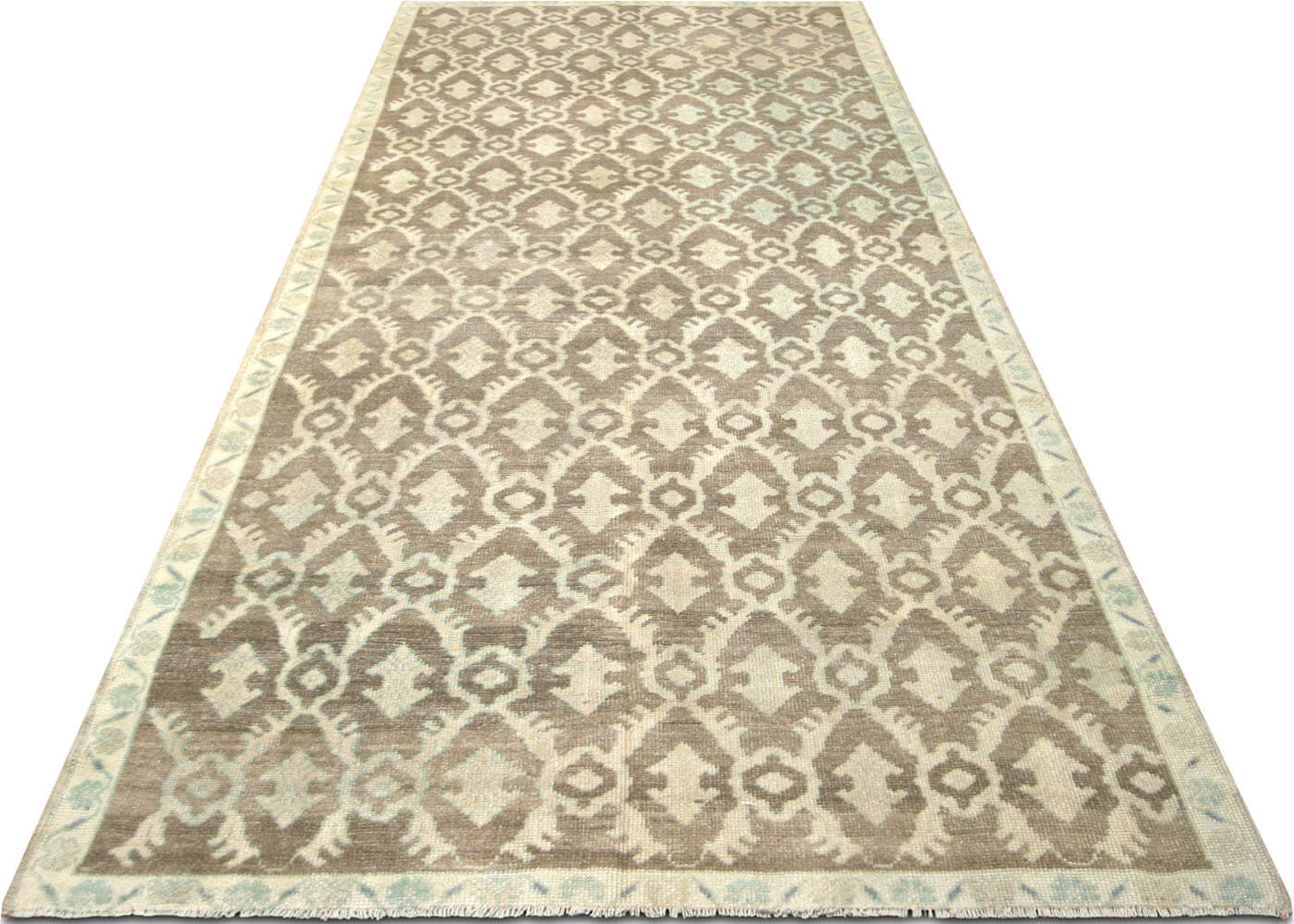 Vintage Turkish Oushak Rug - 4'6" x 10'6" - 074673