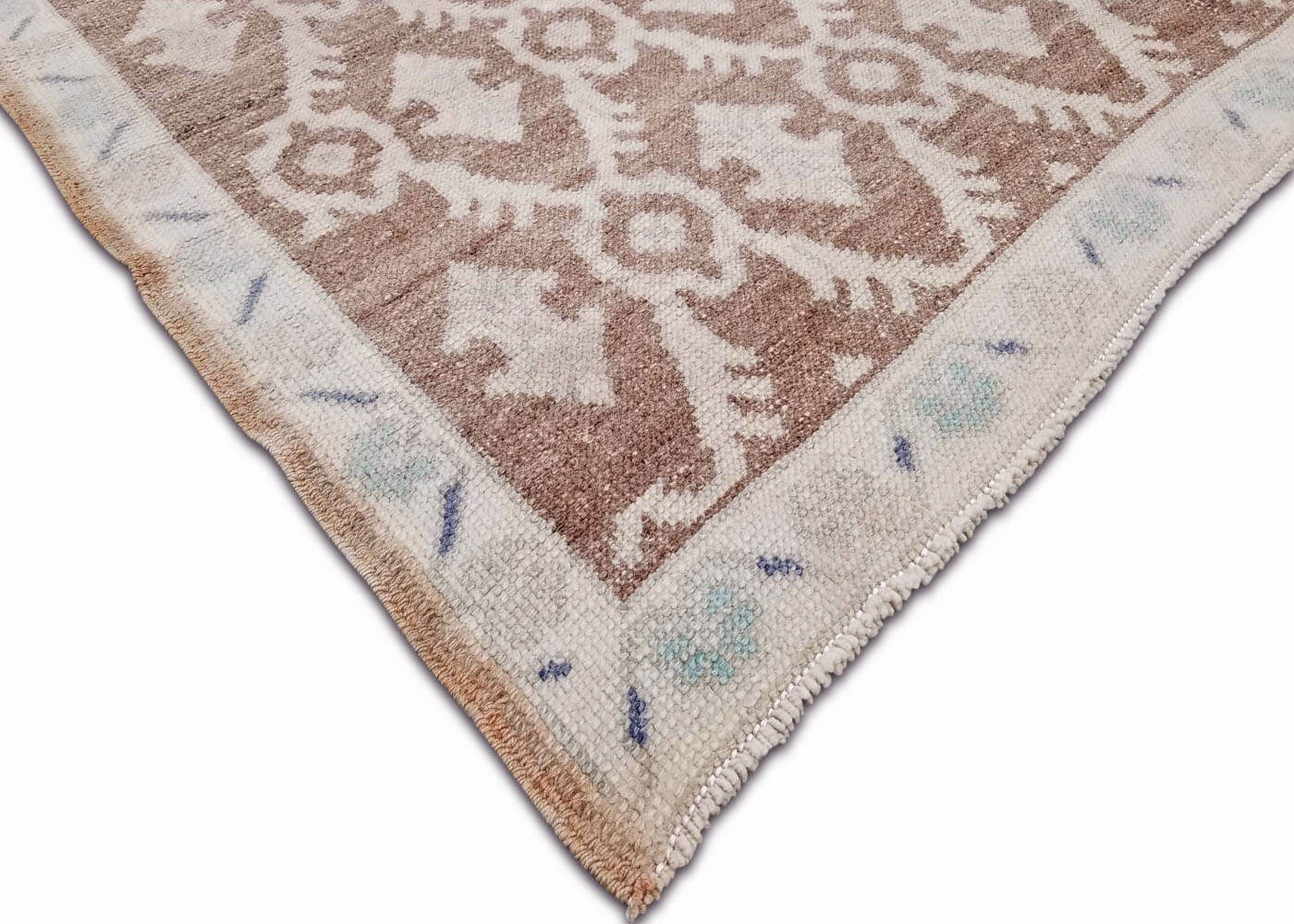 Vintage Turkish Oushak Rug - 4'11" x 10'4" - 074674